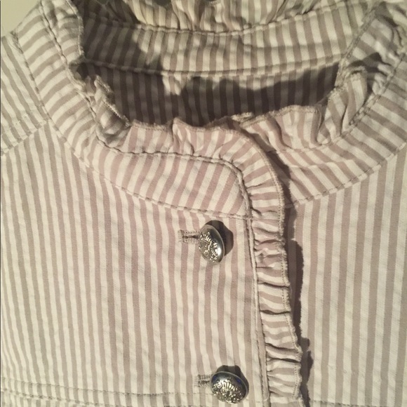 Sandro Gray Ruffle Blazer - Picture 8 of 16